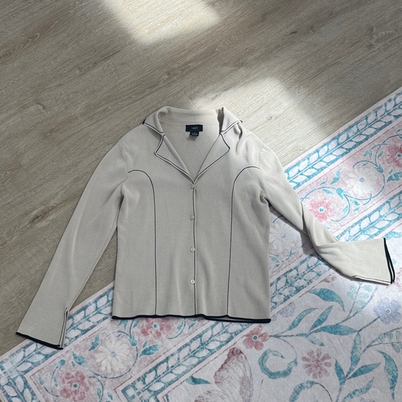 Vintage 90s style Cardigan blouse button up - Picture 1 of 5